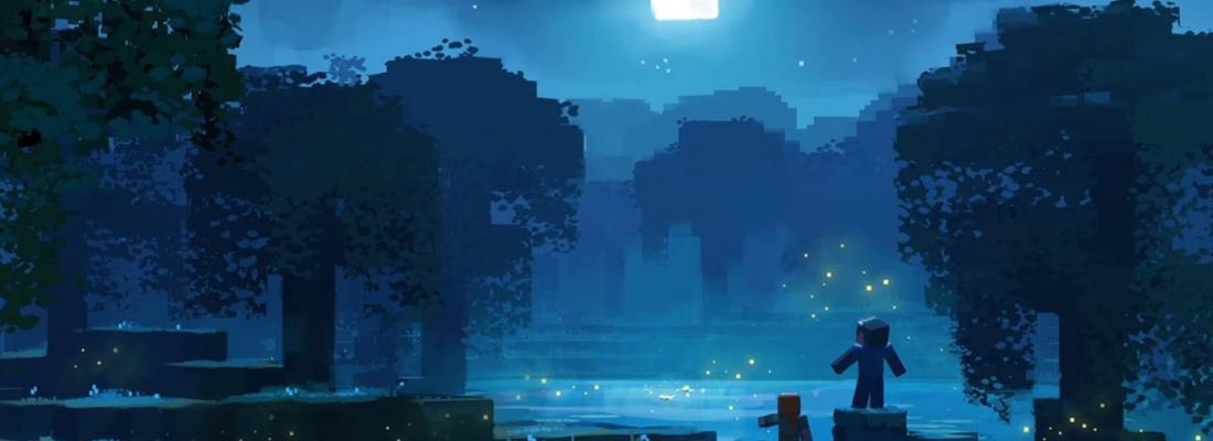A scene from Minecraft’s Wild update A scene from Minecraft’s Wild update