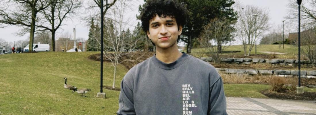 Anirudh Dabas, creator of “Waddleloo”, an app that tracks Canada Geese at the University of Waterloo. (Photo via X.)