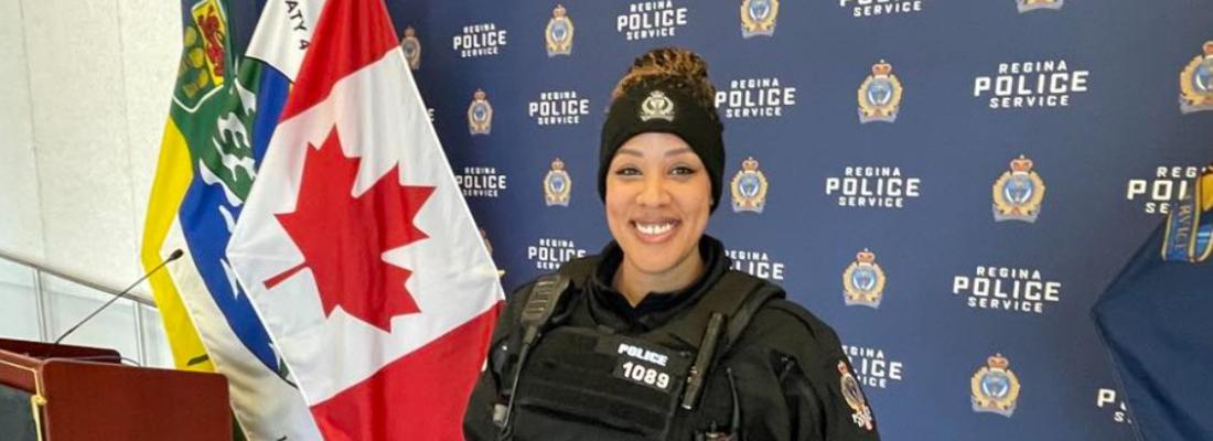 Constable Desiree Ates of the Regina Police Service. (Photo via Facebook.)