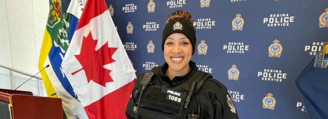 Constable Desiree Ates of the Regina Police Service. (Photo via Facebook.)
