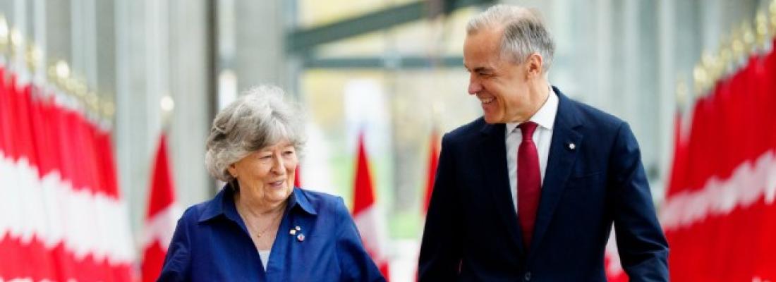 The Honourable Louise Arbour and Prime Minister Mark Carney. (Photo via X.)