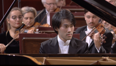 Bruce (Xiaoyu) Liu performing at the Chopin International Piano Competition. Bruce (Xiaoyu) Liu performing at the Chopin International Piano Competition.