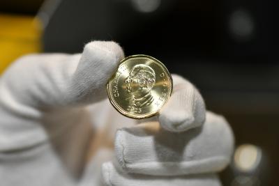 The Royal Canadian Mint reveals the new 2023 loonie with the image of King Charles III. (Photo via The Royal Canadian Mint’s Facebook page.) The Royal Canadian Mint reveals the new 2023 loonie with the image of King Charles III. (Photo via The Royal Canadian Mint’s Facebook page.)