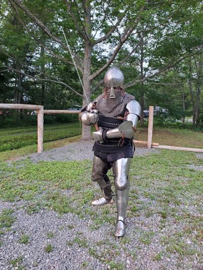 Participants in the sport of buhurt wear medieval gear. (Photo via Moncton Marauders’ Facebook page.) Participants in the sport of buhurt wear medieval gear. (Photo via Moncton Marauders’ Facebook page.)