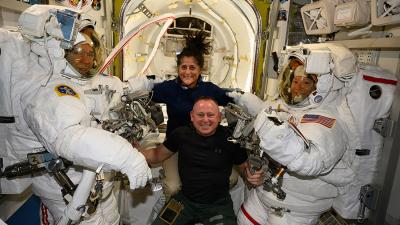 Astronauts Suni Williams and Butch Wilmore join others aboard the International Space Station. (Photo via International Space Station’s Facebook page.) Astronauts Suni Williams and Butch Wilmore join others aboard the International Space Station. (Photo via International Space Station’s Facebook page.)