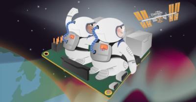 Young coders were challenged to calculate the speed at which the International Space Station travels around the Earth. (Image: raspberrypi.org) 