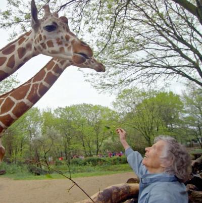 Canadian scientist Anne Innis Dagg, famous for her work studying giraffes. (Photo via Anne Innis Dagg Foundation’s Instagram page.)