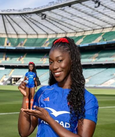Rugby player Nassira Konde shows off her Barbie, part of Mattel’s Team Barbie. (Photo via Instagram.) Rugby player Nassira Konde shows off her Barbie, part of Mattel’s Team Barbie. (Photo via Instagram.)