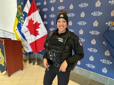 Constable Desiree Ates of the Regina Police Service. (Photo via Facebook.)