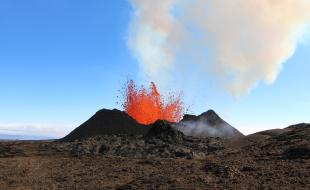 Mauna Loa erupting on December 3, 2022. (Photo via the U.S. Geological Survey.) 