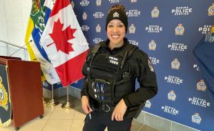 Constable Desiree Ates of the Regina Police Service. (Photo via Facebook.)