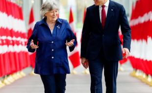 The Honourable Louise Arbour and Prime Minister Mark Carney. (Photo via X.)